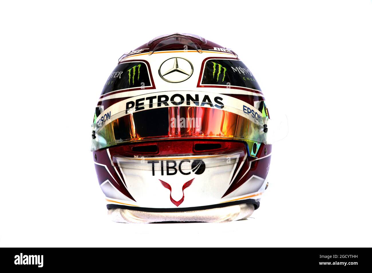The helmet of Lewis Hamilton (GBR) Mercedes AMG F1. Australian Grand Prix,  Thursday 14th March 2019. Albert Park, Melbourne, Australia Stock Photo -  Alamy