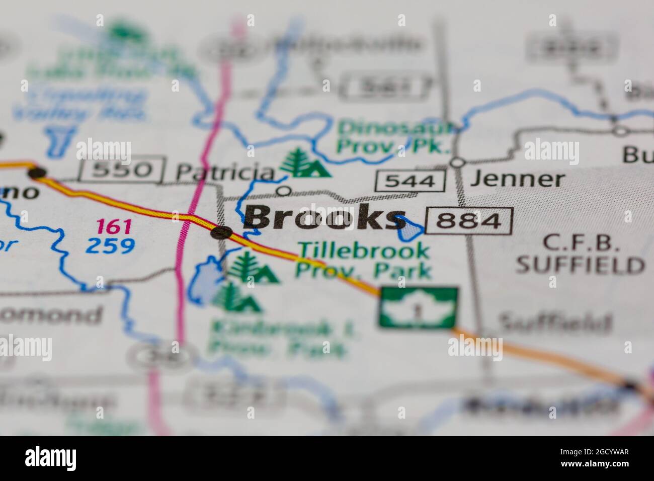 Brooks alberta map hi-res stock photography and images - Alamy