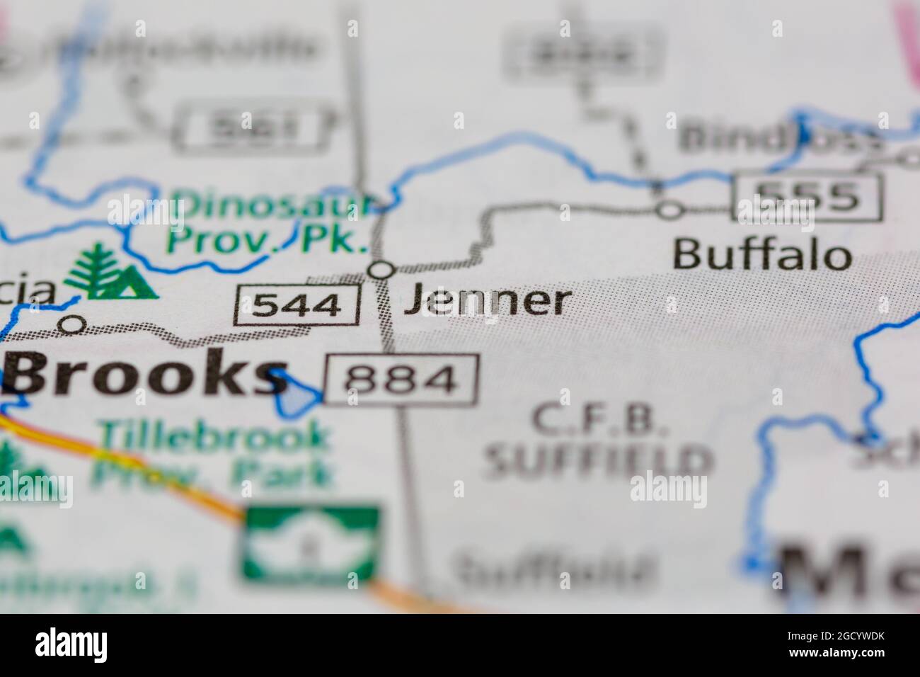 Jenner alberta map hi-res stock photography and images - Alamy