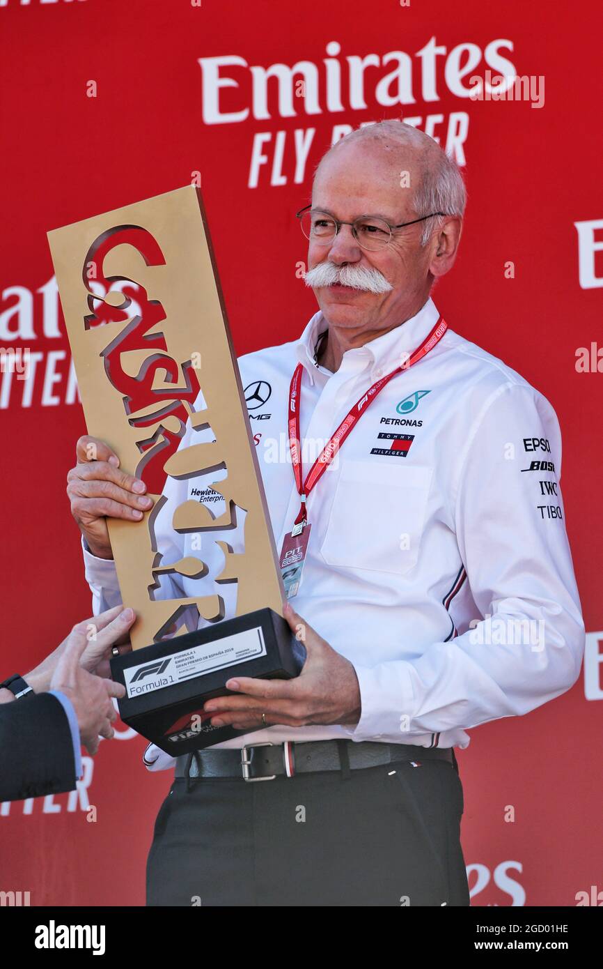Dr. Dieter Zetsche (GER) Daimler AG CEO on the podium. Spanish Grand Prix, Sunday 12th May 2019. Barcelona, Spain. Stock Photo