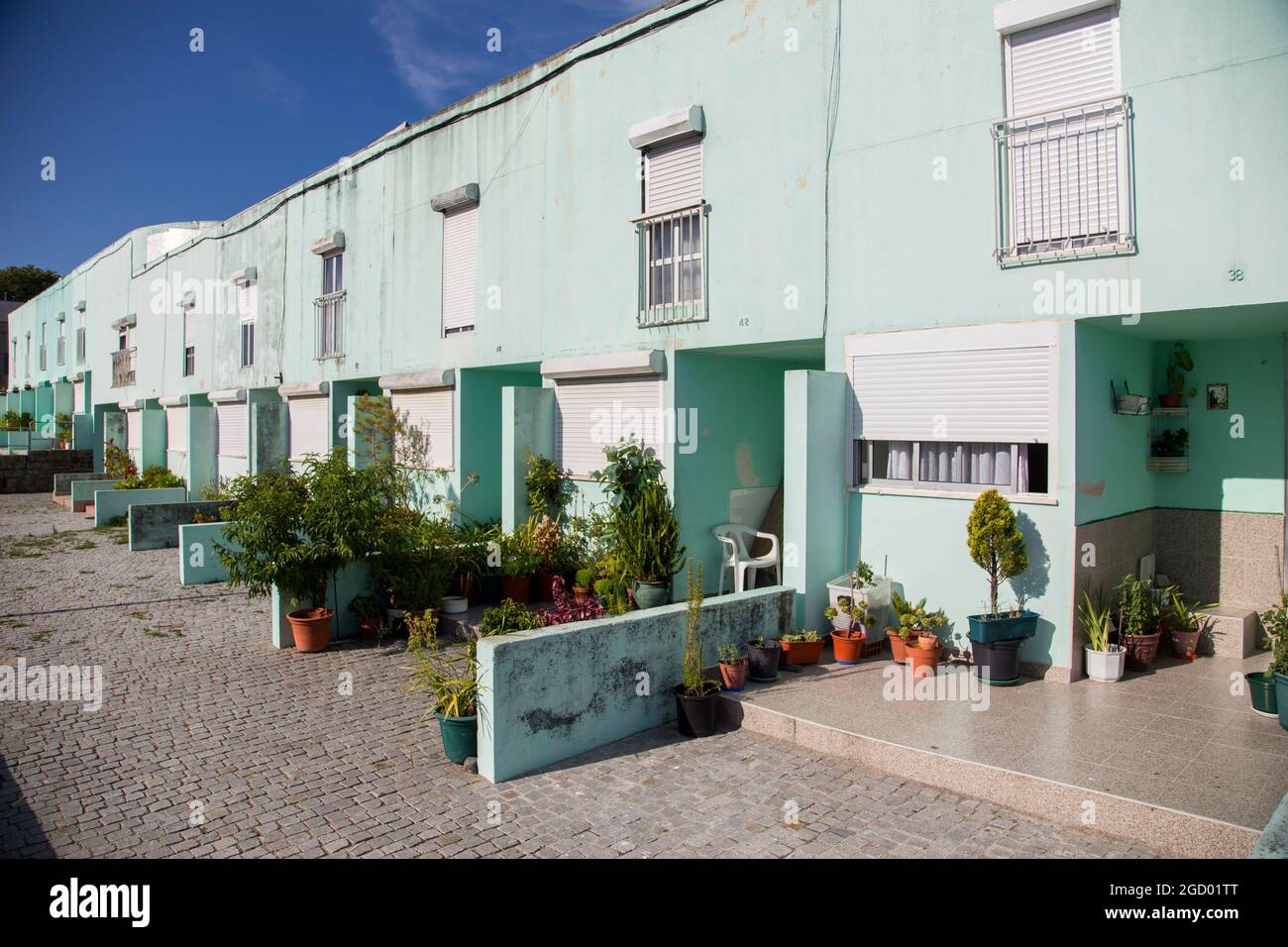 bairro de São Victor arquiteto Álvaro Siza Vieira Porto Portugal  [houses by Siza Vieira - Porto, Portugal] Stock Photo