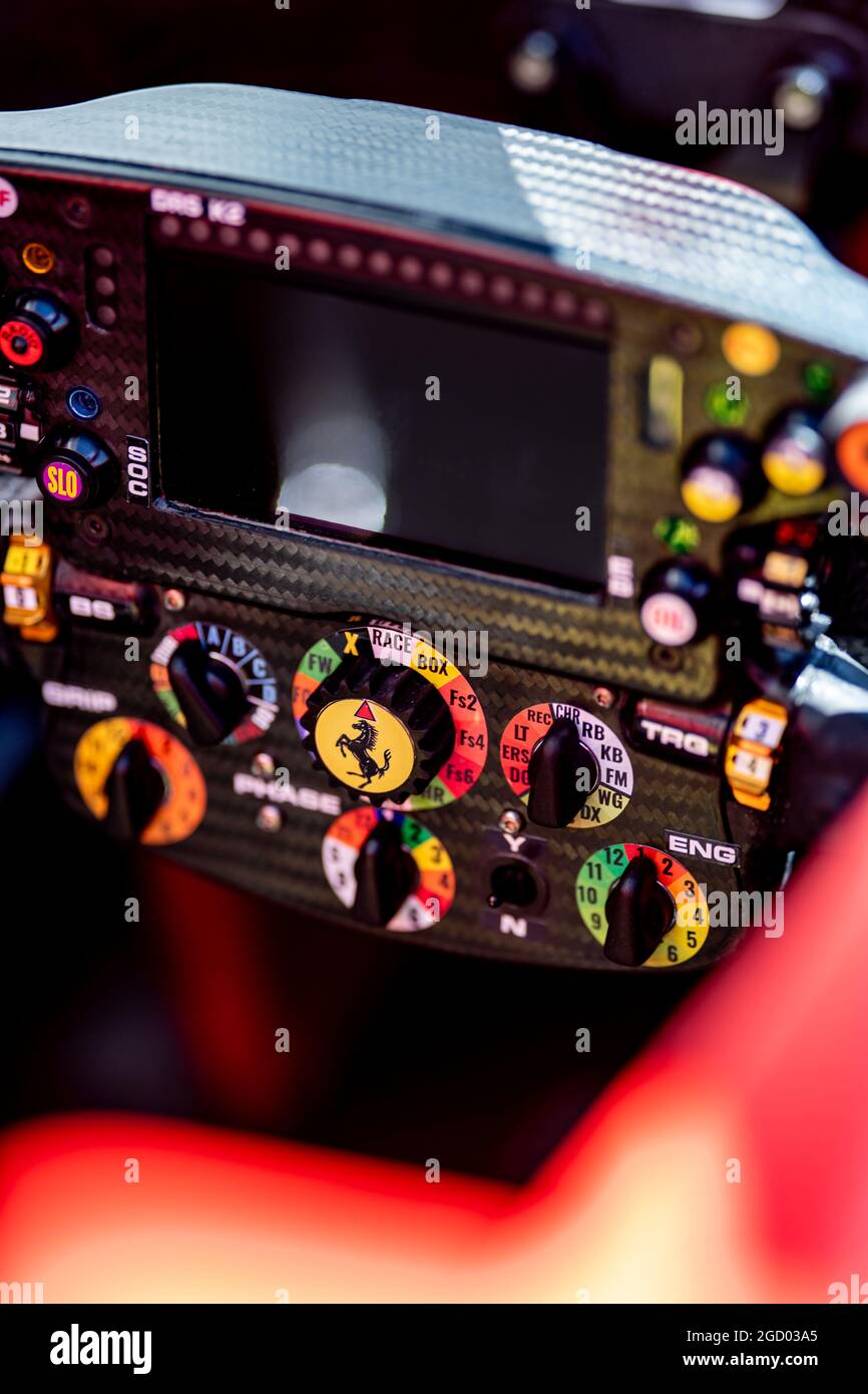 Ferrari SF90 steering wheel. Canadian Grand Prix, Thursday 6th June