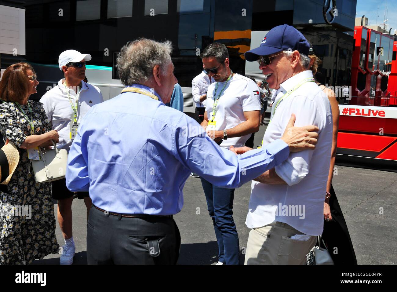 L to R): Jean Todt (FRA) FIA President with Tommy Hilfiger (USA). French  Grand Prix, Sunday 23rd June 2019. Paul Ricard, France Stock Photo - Alamy