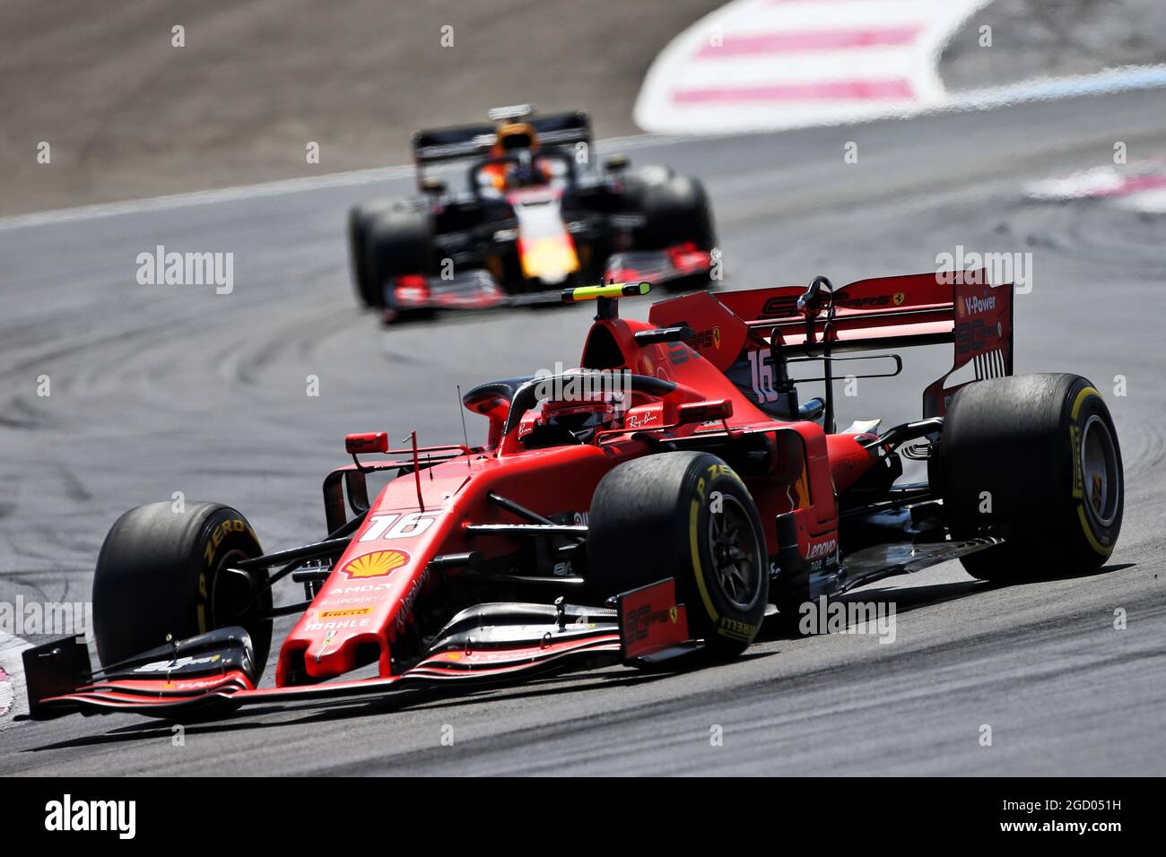 Charles Leclerc (MON) Ferrari SF90. French Grand Prix, Sunday 23rd June 2019. Paul Ricard, France. Stock Photo