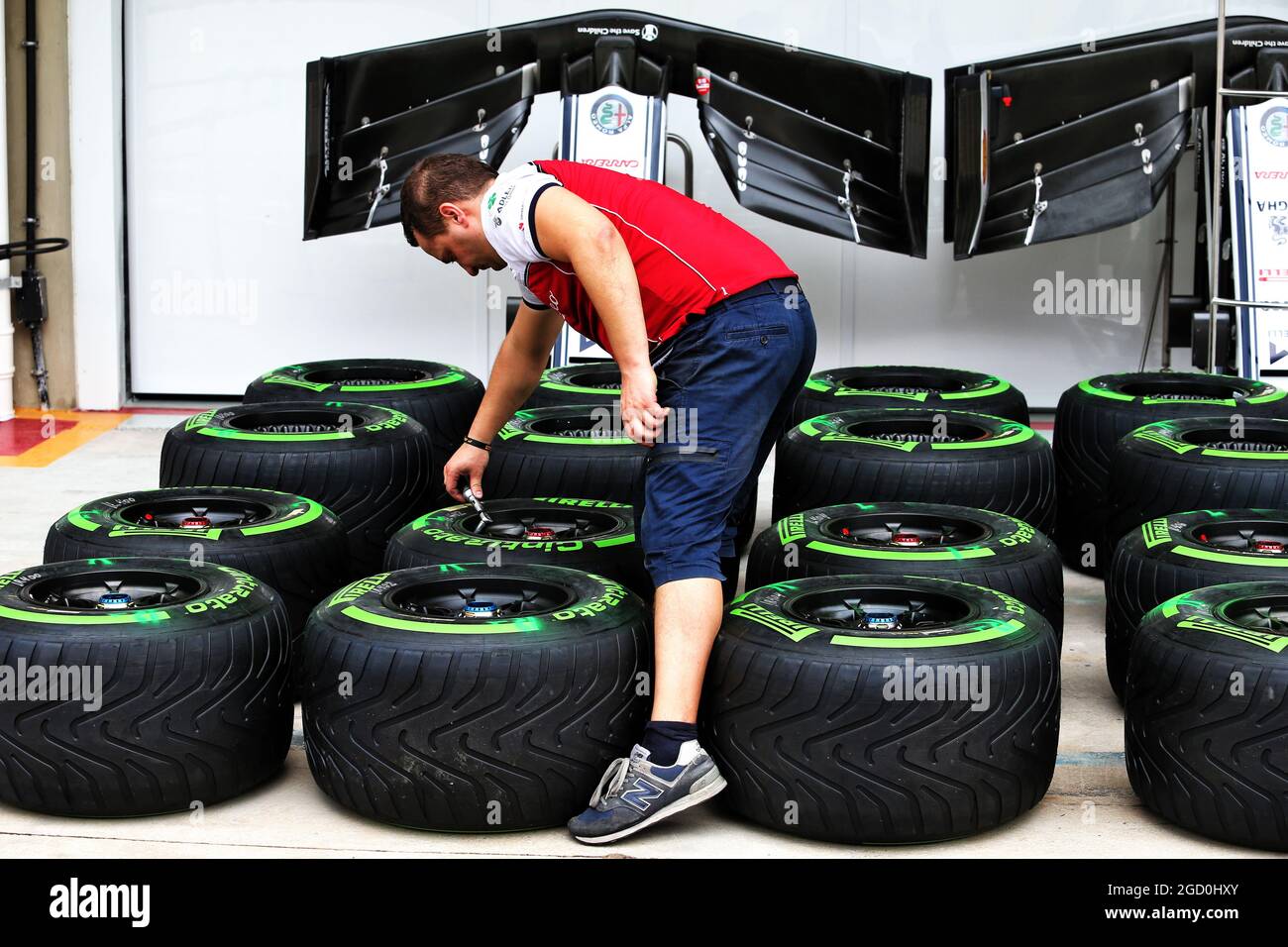 Alfa Romeo Racing - Pirelli tyres. Brazilian Grand Prix, Thursday 14th  November 2019. Sao Paulo, Brazil Stock Photo - Alamy