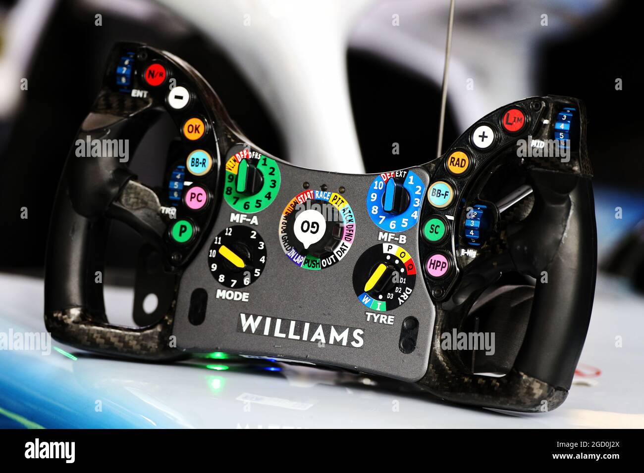 Williams Racing FW42 steering wheel. Brazilian Grand Prix, Friday 15th  November 2019. Sao Paulo, Brazil Stock Photo - Alamy