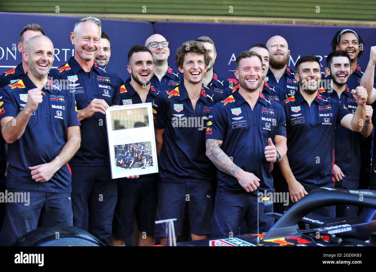 Red Bull Racing - Pit Crew of the Year winners. Abu Dhabi Grand Prix,  Thursday 28th November 2019. Yas Marina Circuit, Abu Dhabi, UAE Stock Photo  - Alamy