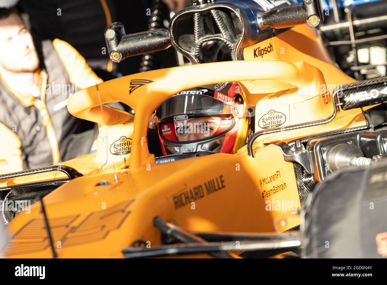 Carlos Sainz Jr (ESP) McLaren MCL35. Formula One Testing, Day 1, Wednesday 19th February 2020. Barcelona, Spain. Stock Photo