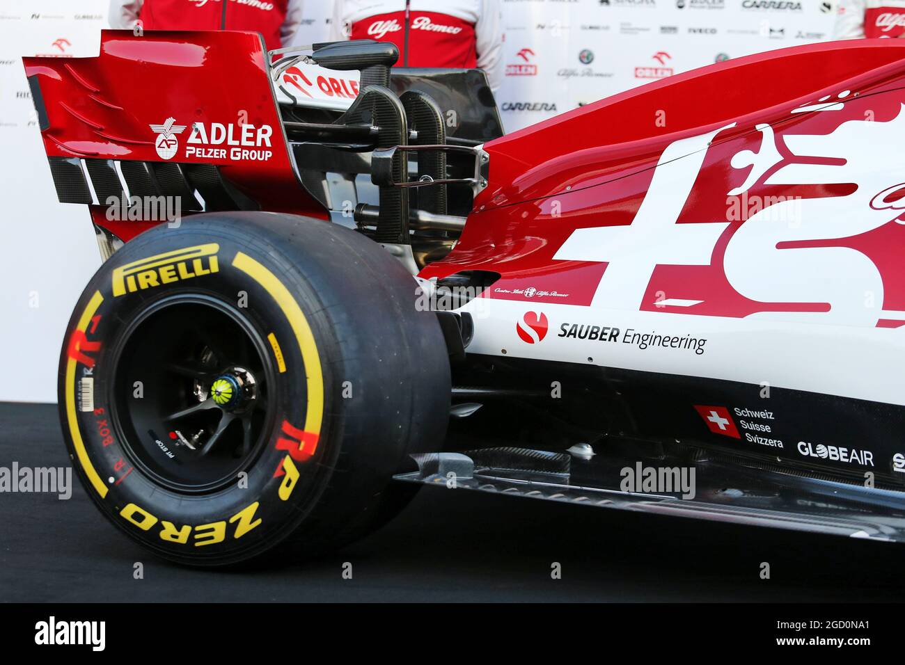 Alfa romeo racing c39 rear wing detail hi-res stock photography and ...