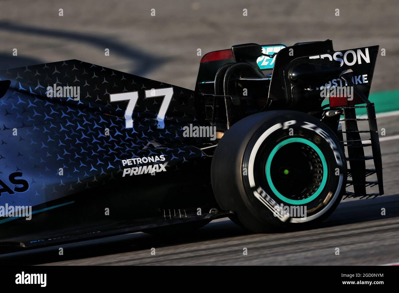 Mercedes amg f1 w11 rear wing detail hires stock photography and