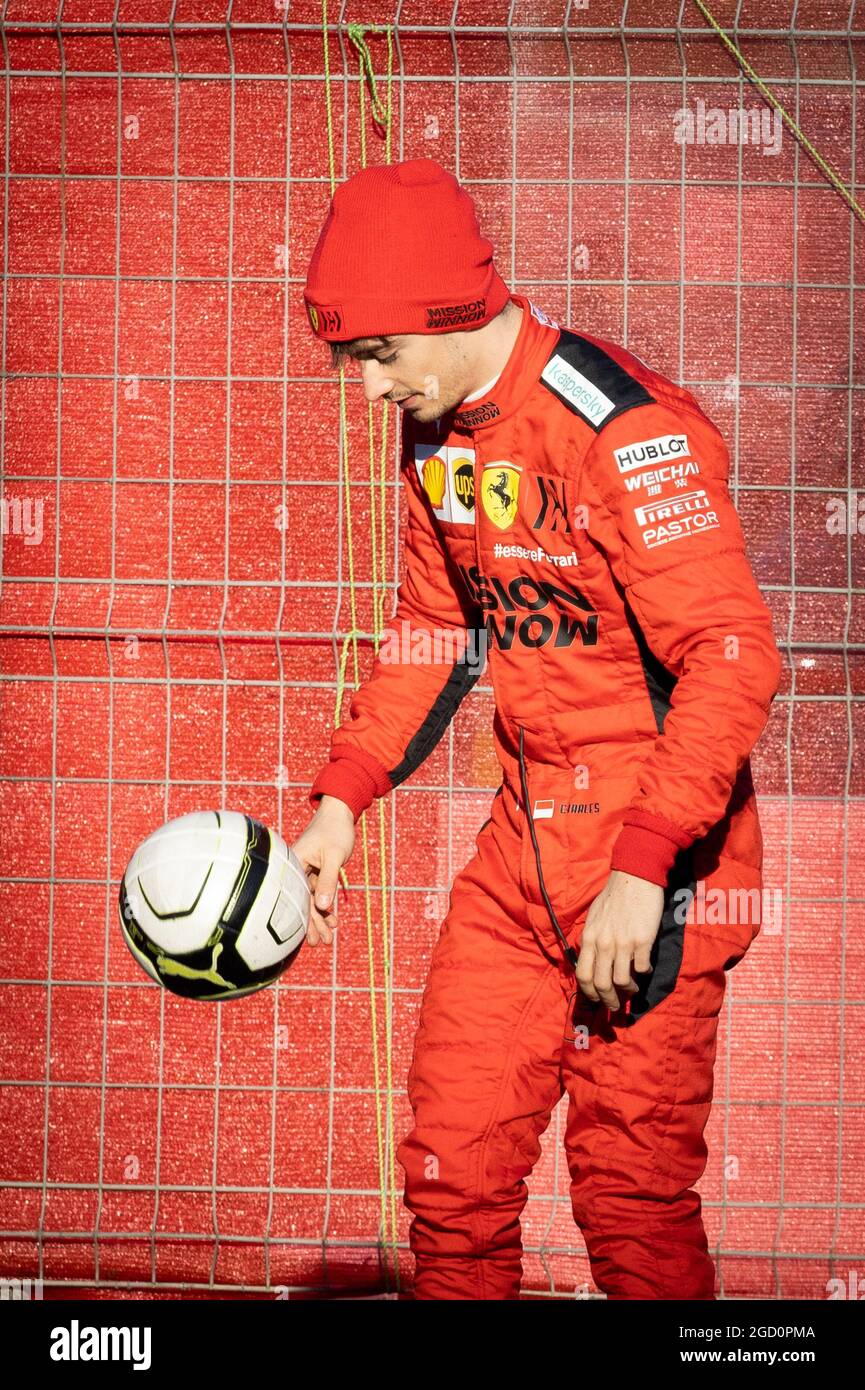 Charles Leclerc (MON) Ferrari. Formula One Testing, Day 3, Friday 28th February 2020. Barcelona, Spain. Stock Photo