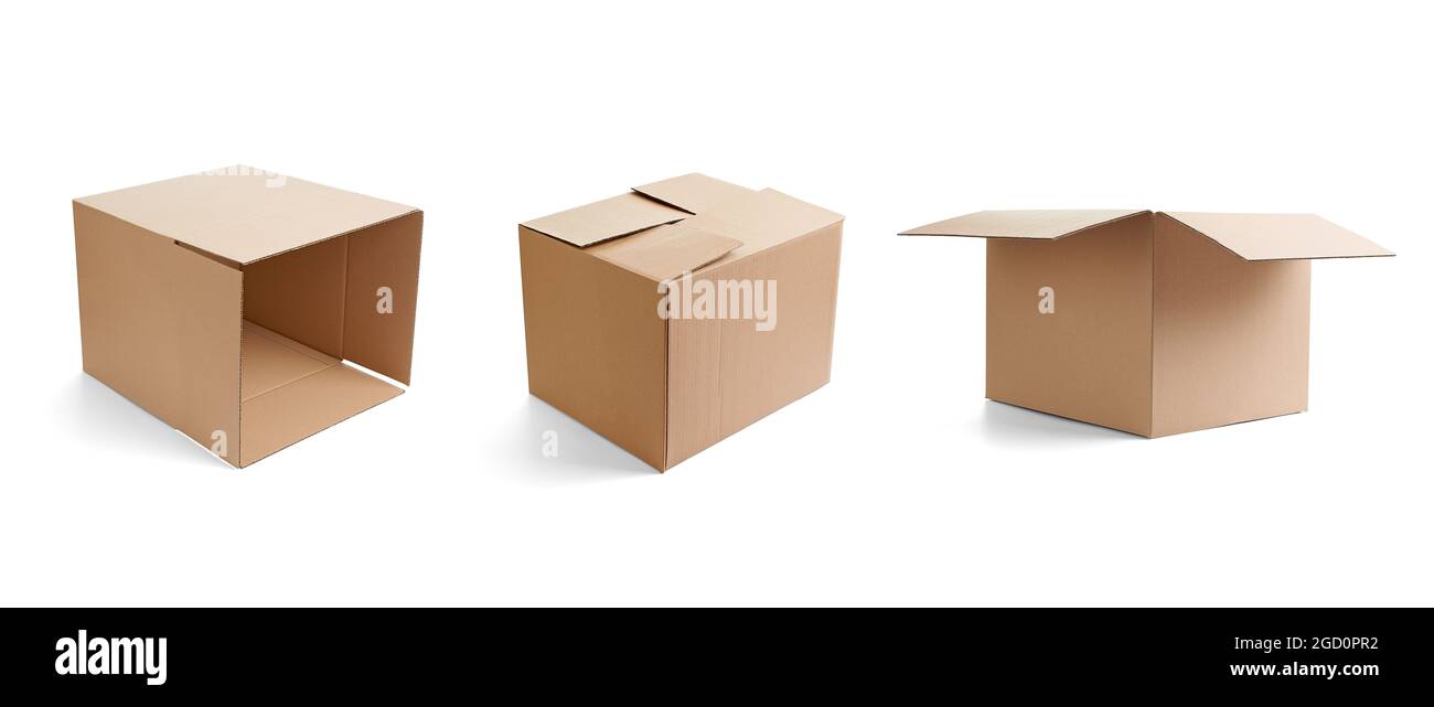 box package delivery cardboard carton Stock Photo