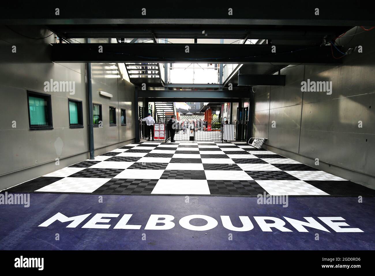 Paddock atmosphere. Australian Grand Prix, Friday 13th March 2020. Albert Park, Melbourne, Australia. Stock Photo