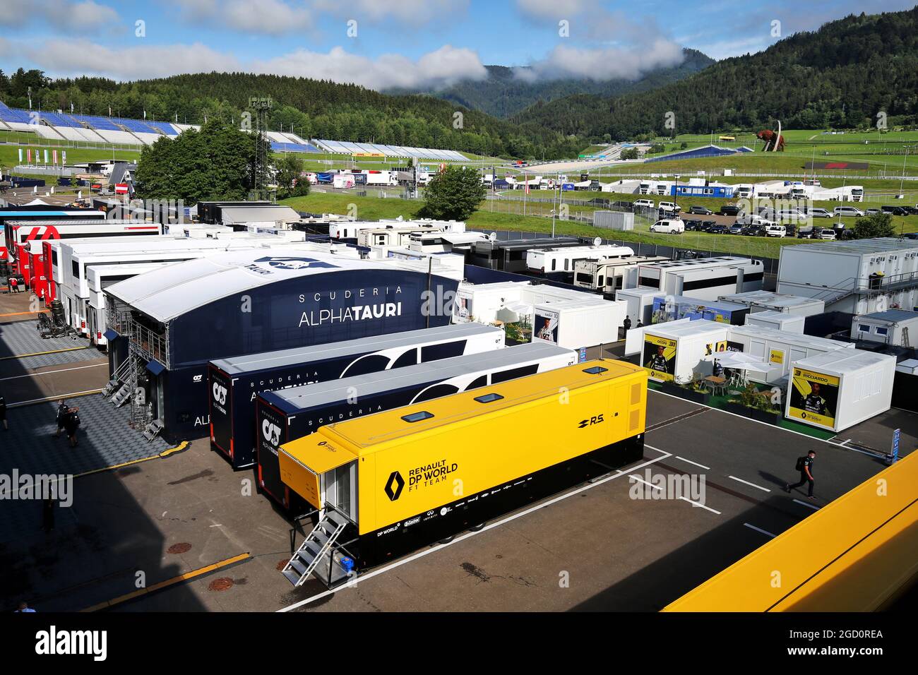 Austrian Grand Prix, Thursday 2nd July 2020. Spielberg, Austria. Stock Photo