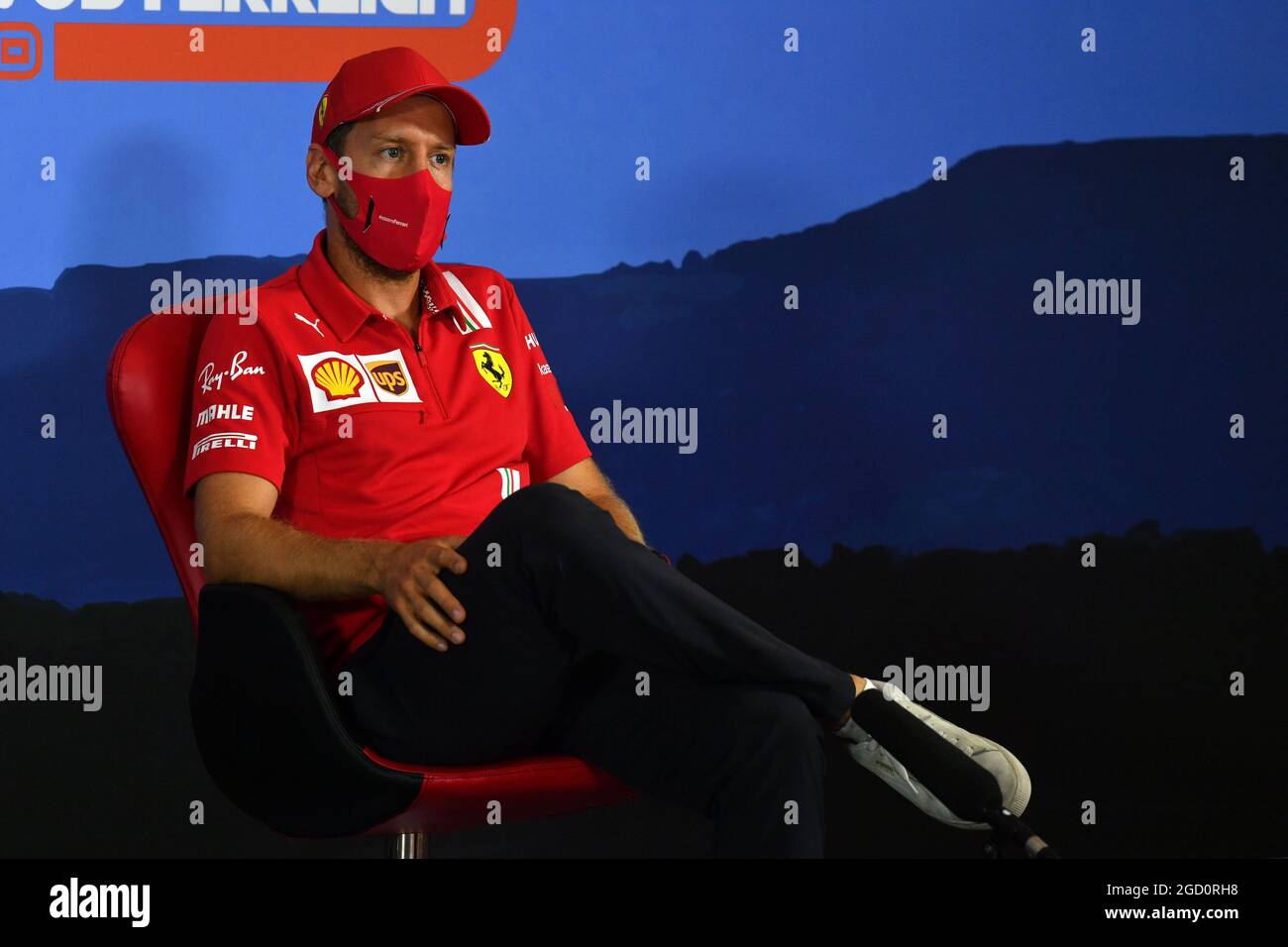 Vettel Conference Sebastian Vettel (GER) Ferrari in the FIA Press Conference. Austrian ...