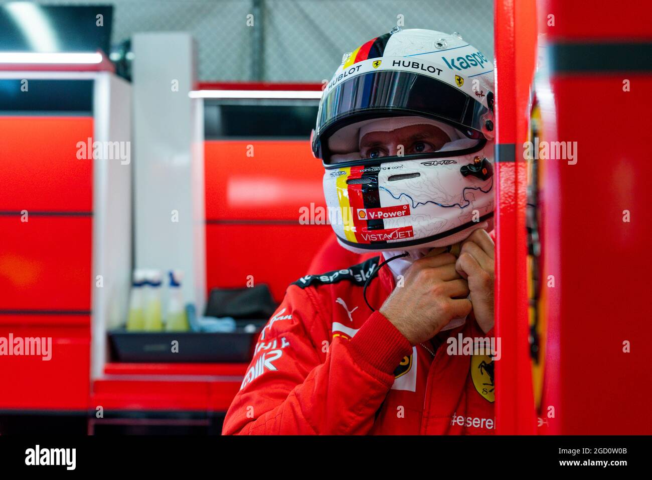 Sebastian Vettel (GER) Ferrari. Steiermark Grand Prix, Friday 10th July 2020. Spielberg, Austria. FIA Pool Image for Editorial Use Only Stock Photo