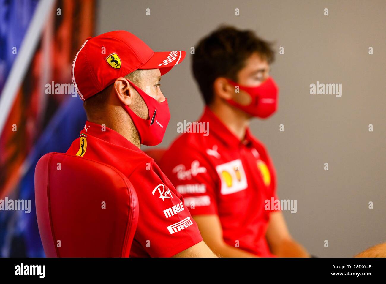 Vettel Conference Sebastian Vettel (GER) Ferrari in the FIA Press Conference. 70th ...