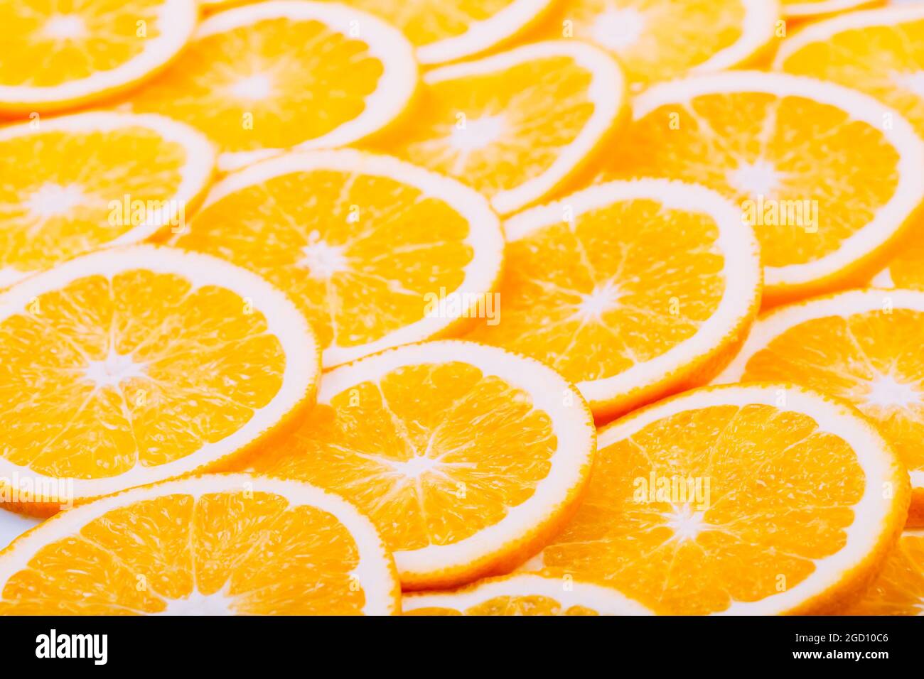 Orange Fruit Background. Summer Oranges. Healthy Food Stock Photo