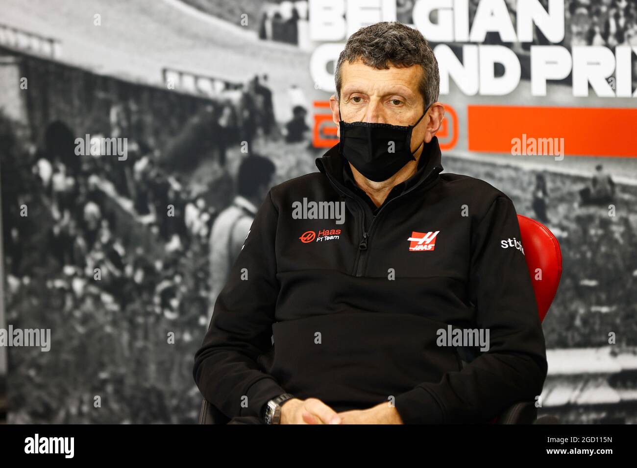 Guenther Steiner (ITA) Haas F1 Team Prinicipal in the FIA Press Conference. Belgian Grand Prix, Friday 28th August 2020. Spa-Francorchamps, Belgium. FIA Pool Image for Editorial Use Only Stock Photo