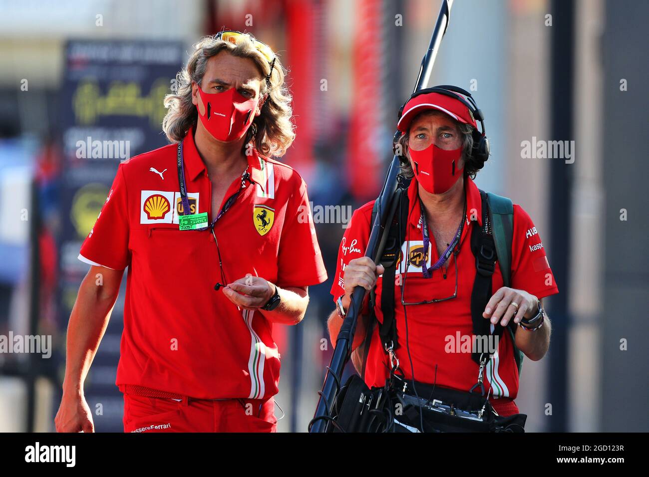 Ferrari. Italian Grand Prix, Thursday 3rd September 2020. Monza Italy. Stock Photo