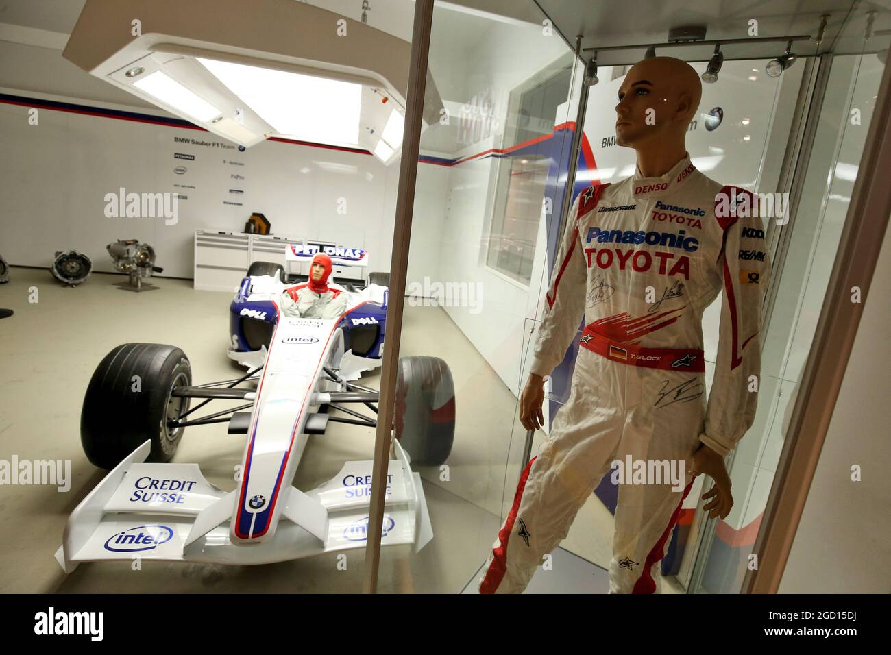 Circuit atmosphere - track museum - BMW Sauber and Timo Glock overalls ...