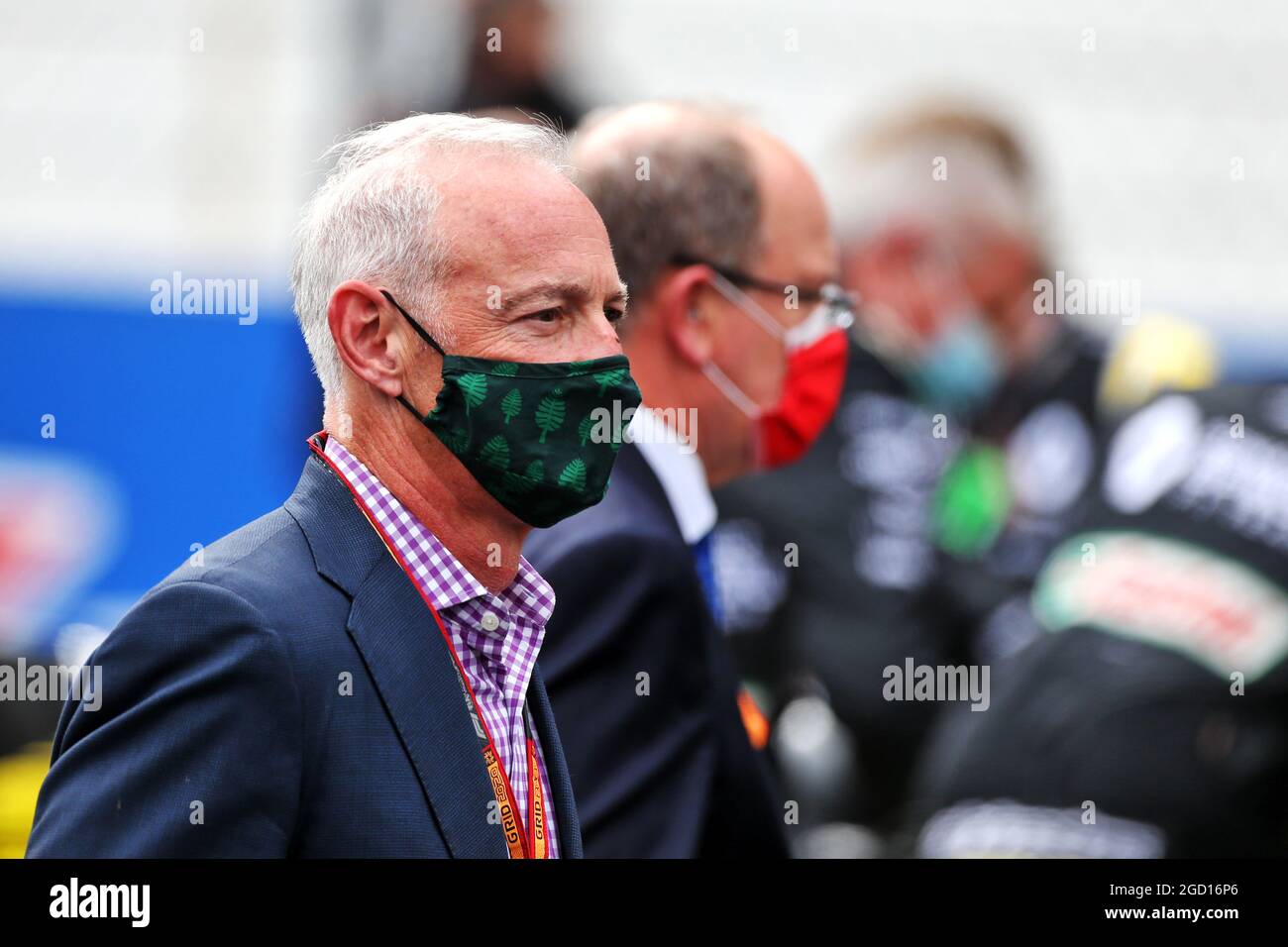 Greg Maffei (USA) Liberty Media Corporation President and Chief Executive Officer on the grid. Portuguese Grand Prix, Sunday 25th October 2020. Portimao, Portugal. Stock Photo