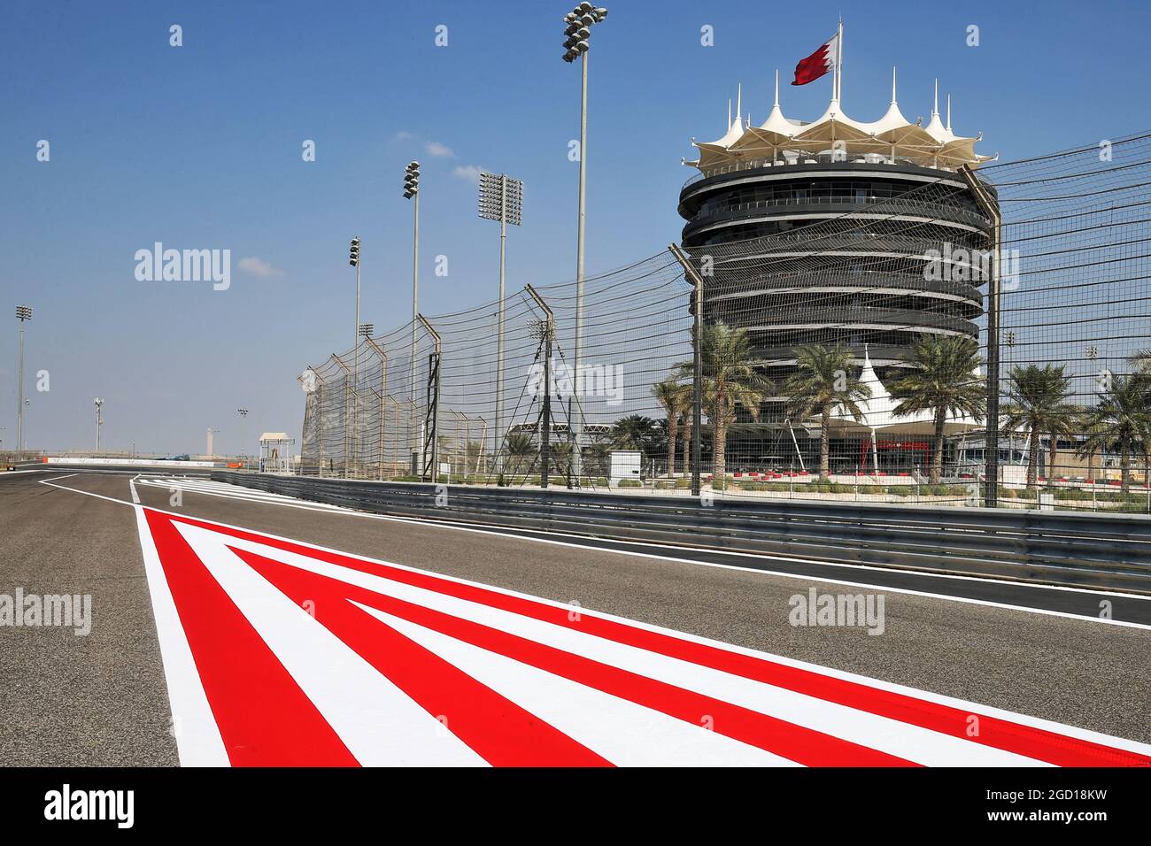Circuit atmosphere. Bahrain Grand Prix, Thursday 26th November 2020. Sakhir, Bahrain. Stock Photo