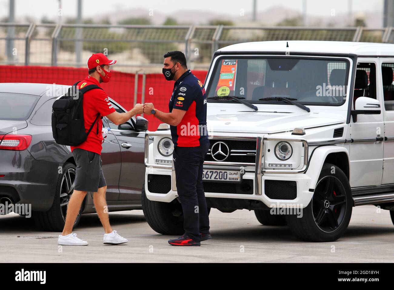 Sebastian Vettel (GER) Ferrari. Bahrain Grand Prix, Friday 27th November 2020. Sakhir, Bahrain. Stock Photo