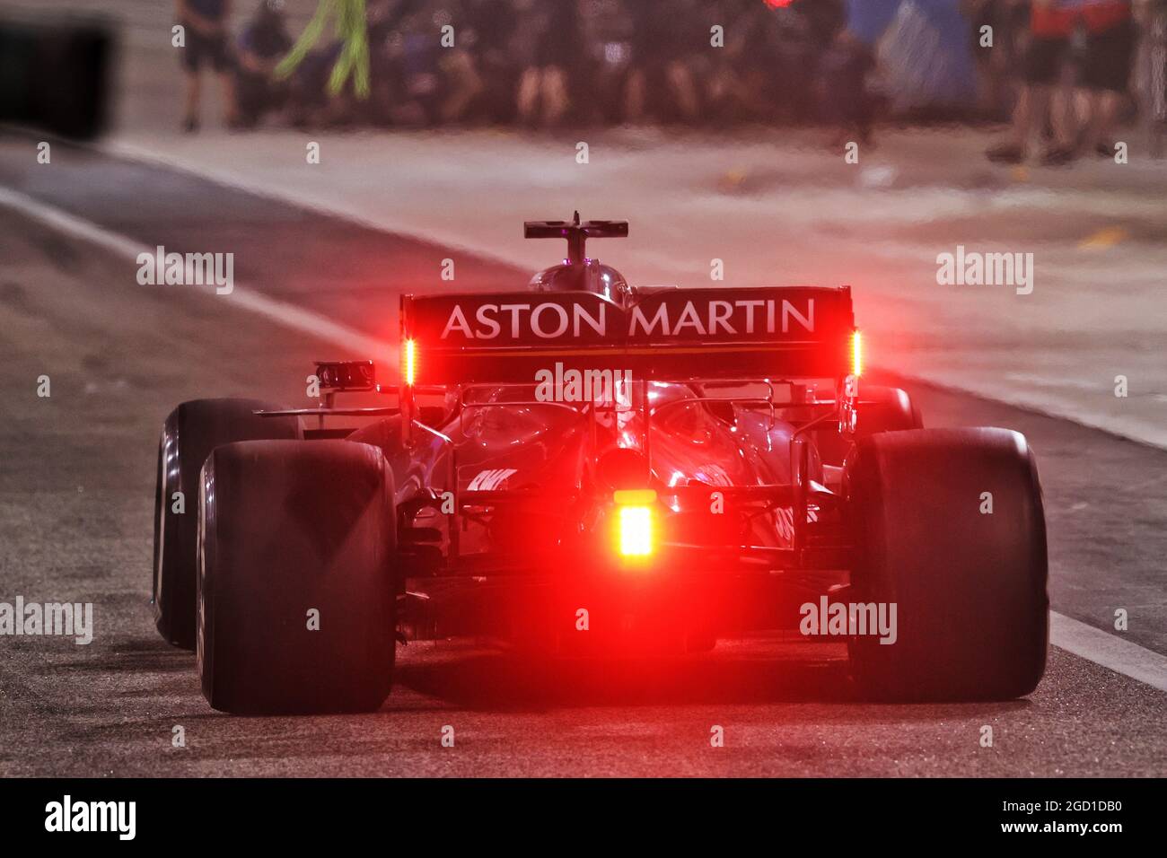 Lance Stroll (CDN) Aston Martin F1 Team AMR21. Formula One Testing, Friday 12th March 2021. Sakhir, Bahrain. Stock Photo