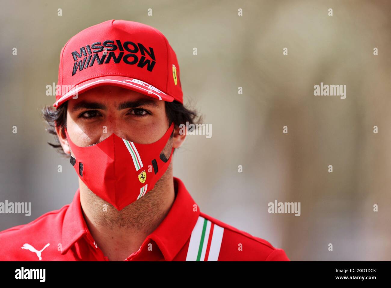 Carlos Sainz Jr (ESP) Ferrari. Formula One Testing, Saturday 13th March 2021. Sakhir, Bahrain. Stock Photo