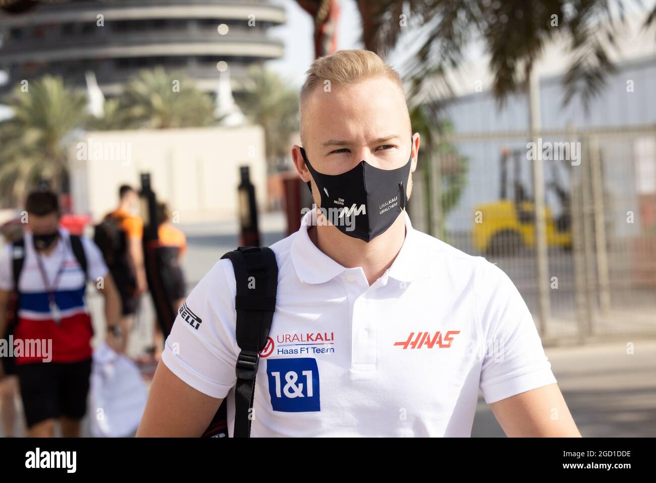 Nikita Mazepin (RUS) Haas F1 Team. Formula One Testing, Saturday 13th March 2021. Sakhir, Bahrain. Stock Photo