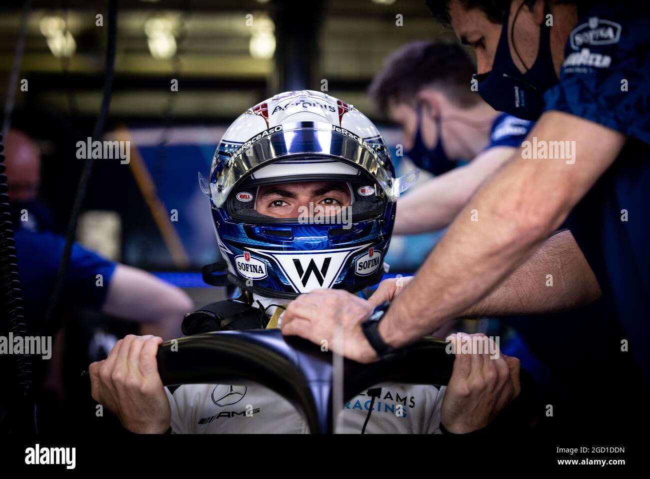 Nicholas Latifi (CDN) Williams Racing FW43B. Formula One Testing, Saturday 13th March 2021. Sakhir, Bahrain. Stock Photo
