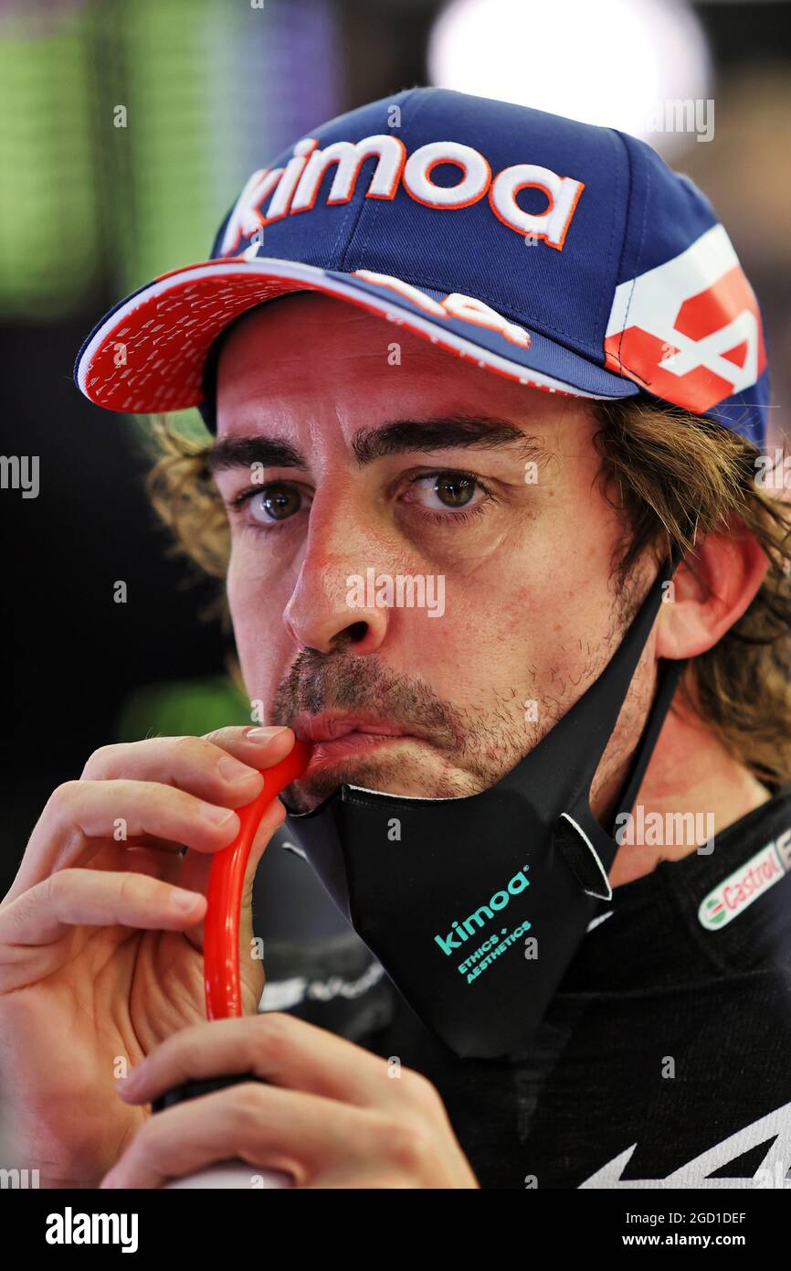 Fernando Alonso (ESP) Alpine F1 Team. Formula One Testing, Saturday 13th March 2021. Sakhir, Bahrain. Stock Photo