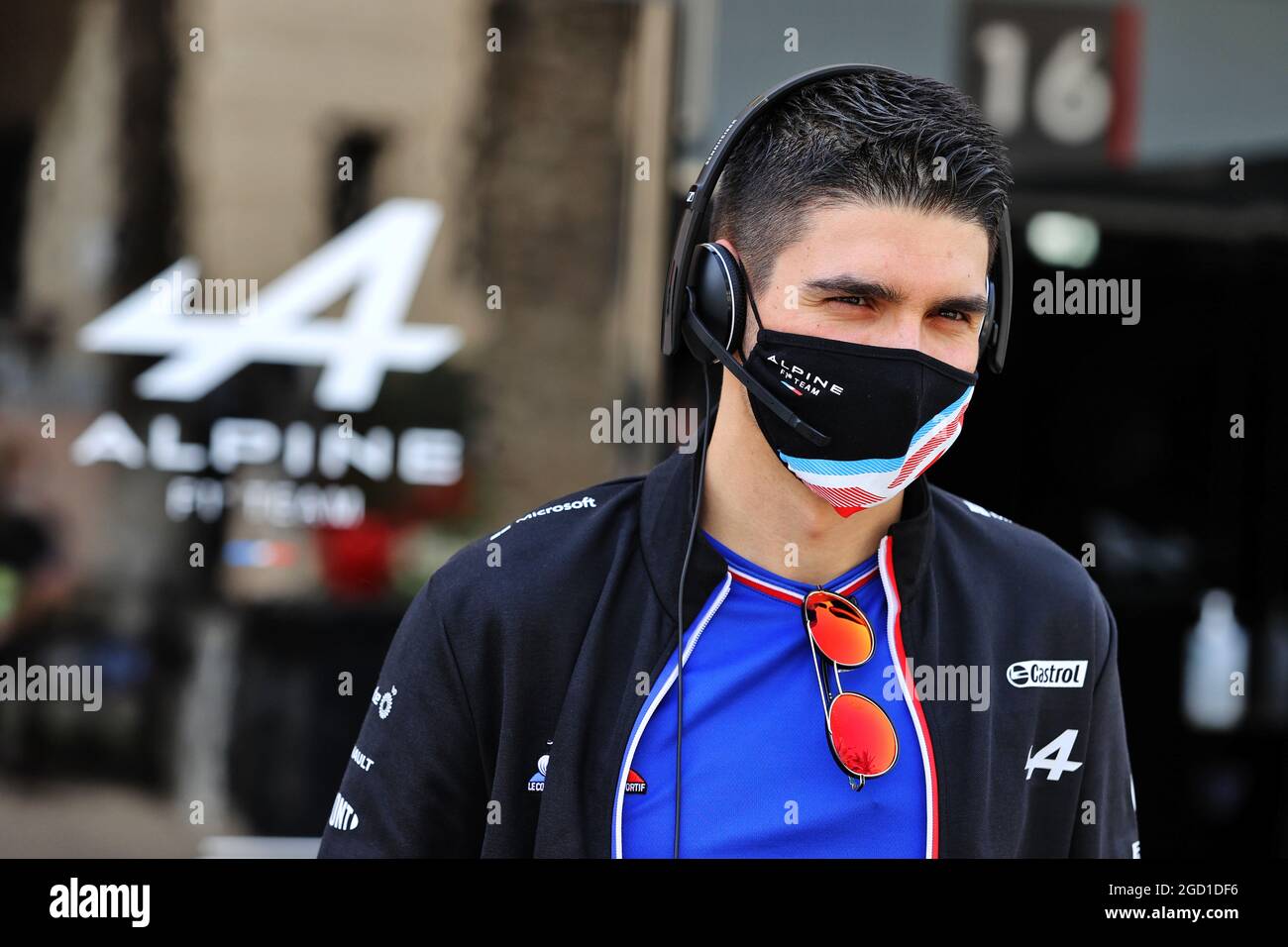 Esteban Ocon (FRA) Alpine F1 Team. Formula One Testing, Saturday 13th March 2021. Sakhir, Bahrain. Stock Photo