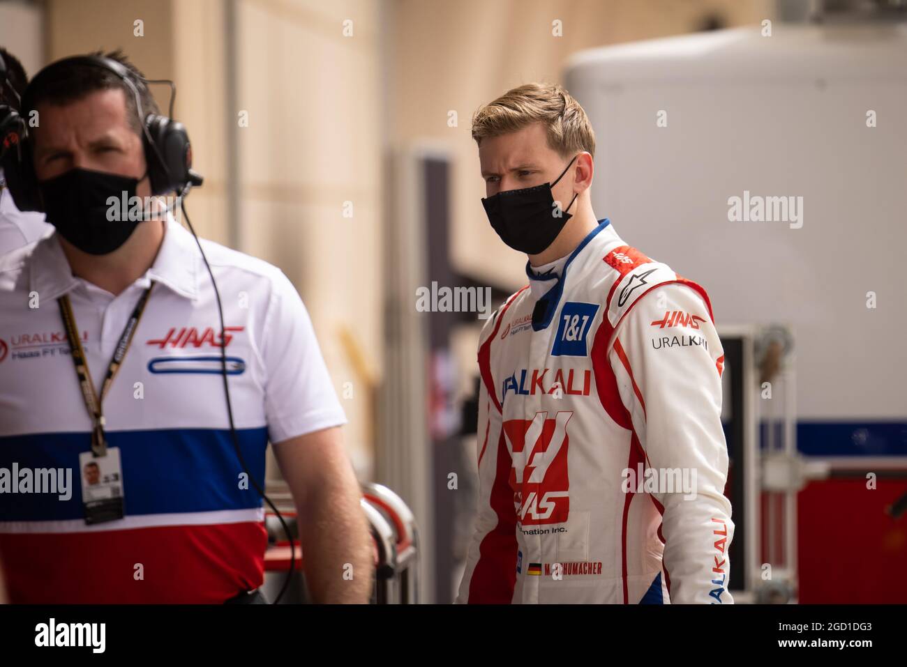 Mick Schumacher (GER) Haas F1 Team. Formula One Testing, Saturday 13th March 2021. Sakhir, Bahrain. Stock Photo