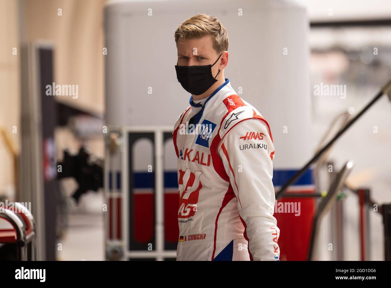 Mick Schumacher (GER) Haas F1 Team. Formula One Testing, Saturday 13th March 2021. Sakhir, Bahrain. Stock Photo
