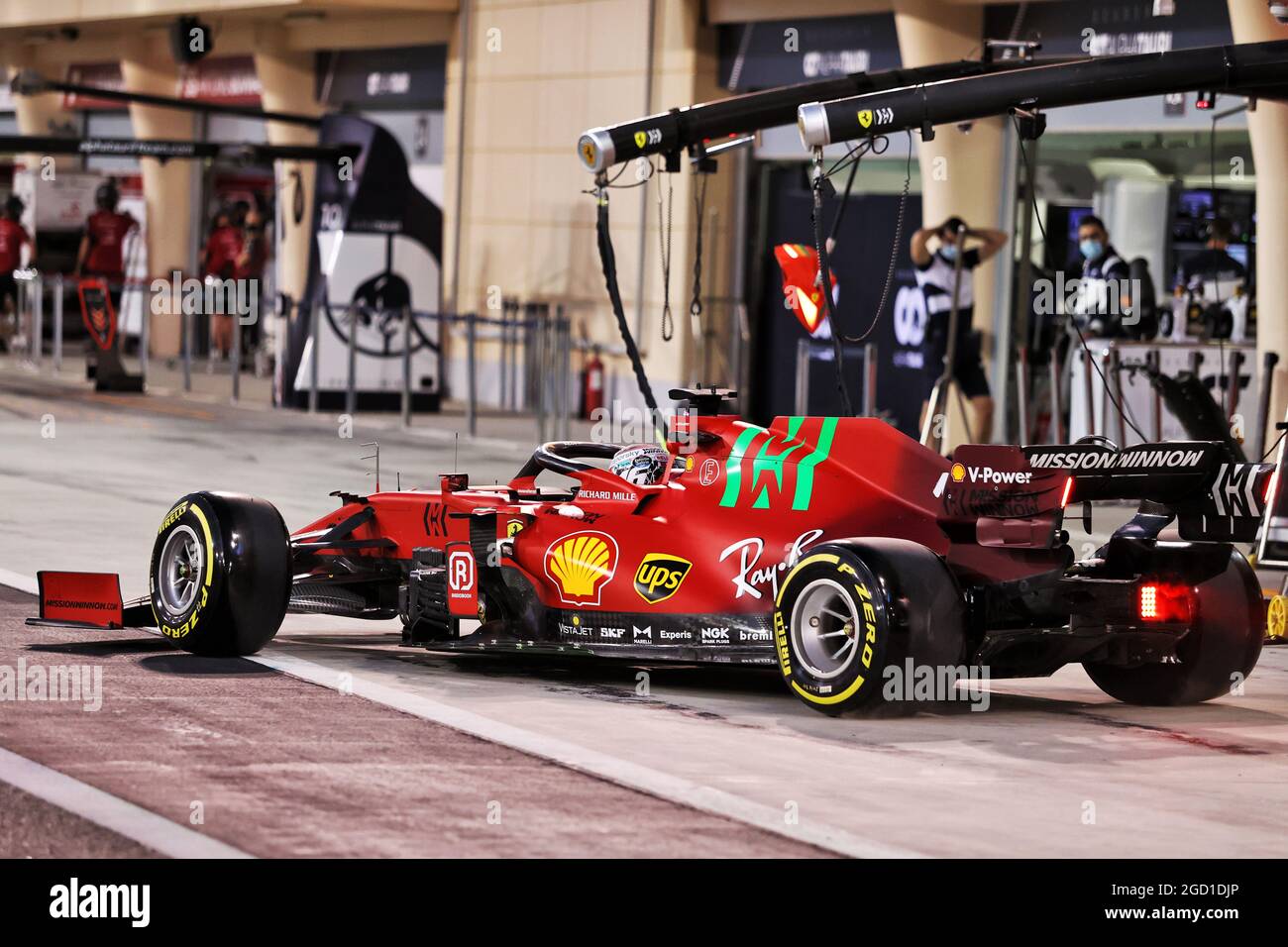 Charles Leclerc (MON) Ferrari SF-21. Formula One Testing, Saturday 13th March 2021. Sakhir, Bahrain. Stock Photo