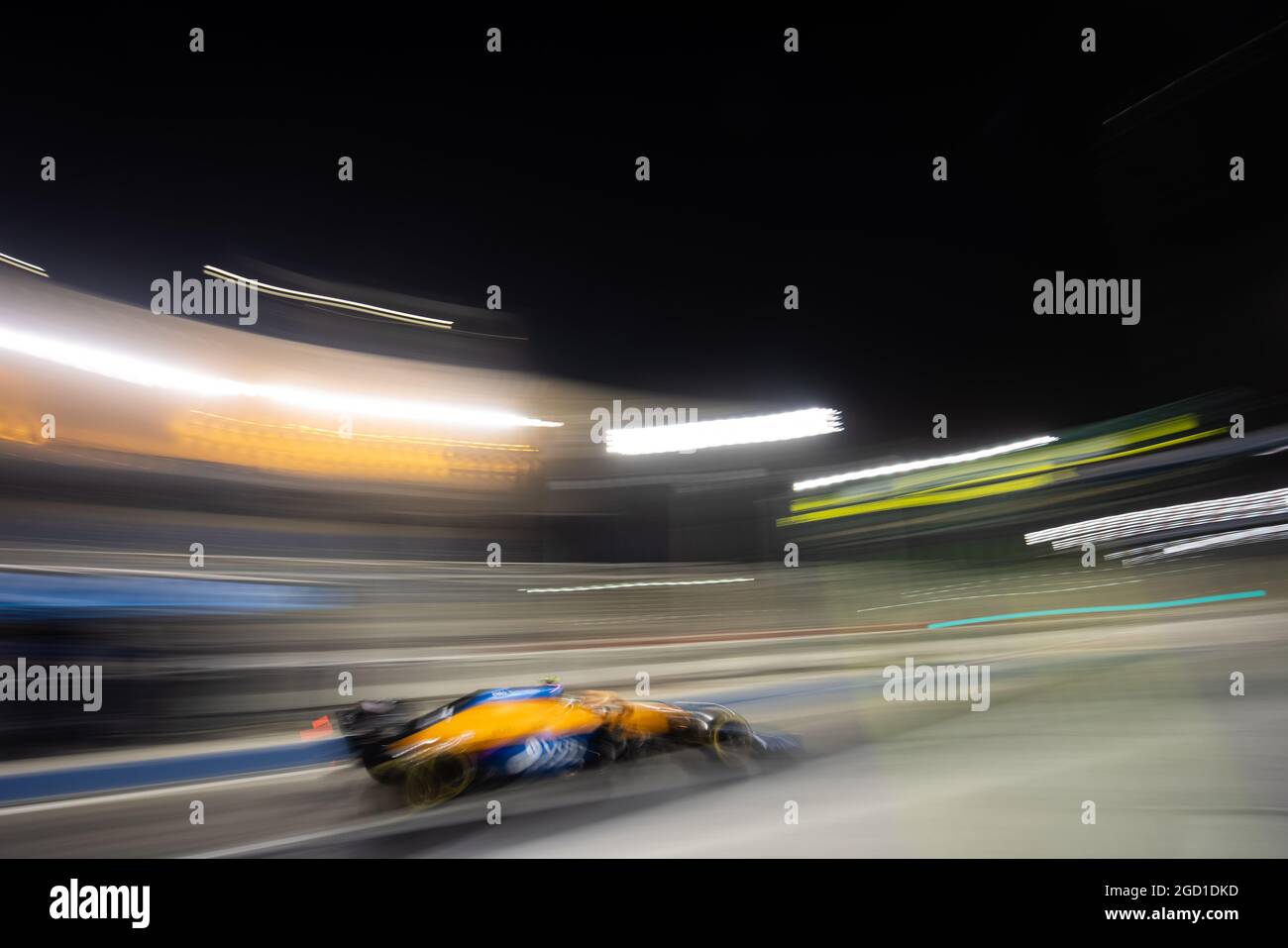 Lando Norris (GBR) McLaren MCL35M. Formula One Testing, Saturday 13th March 2021. Sakhir, Bahrain. Stock Photo