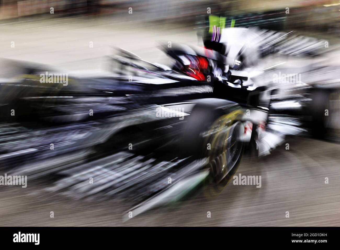 Pierre Gasly (FRA) AlphaTauri AT02. Formula One Testing, Saturday 13th March 2021. Sakhir, Bahrain. Stock Photo