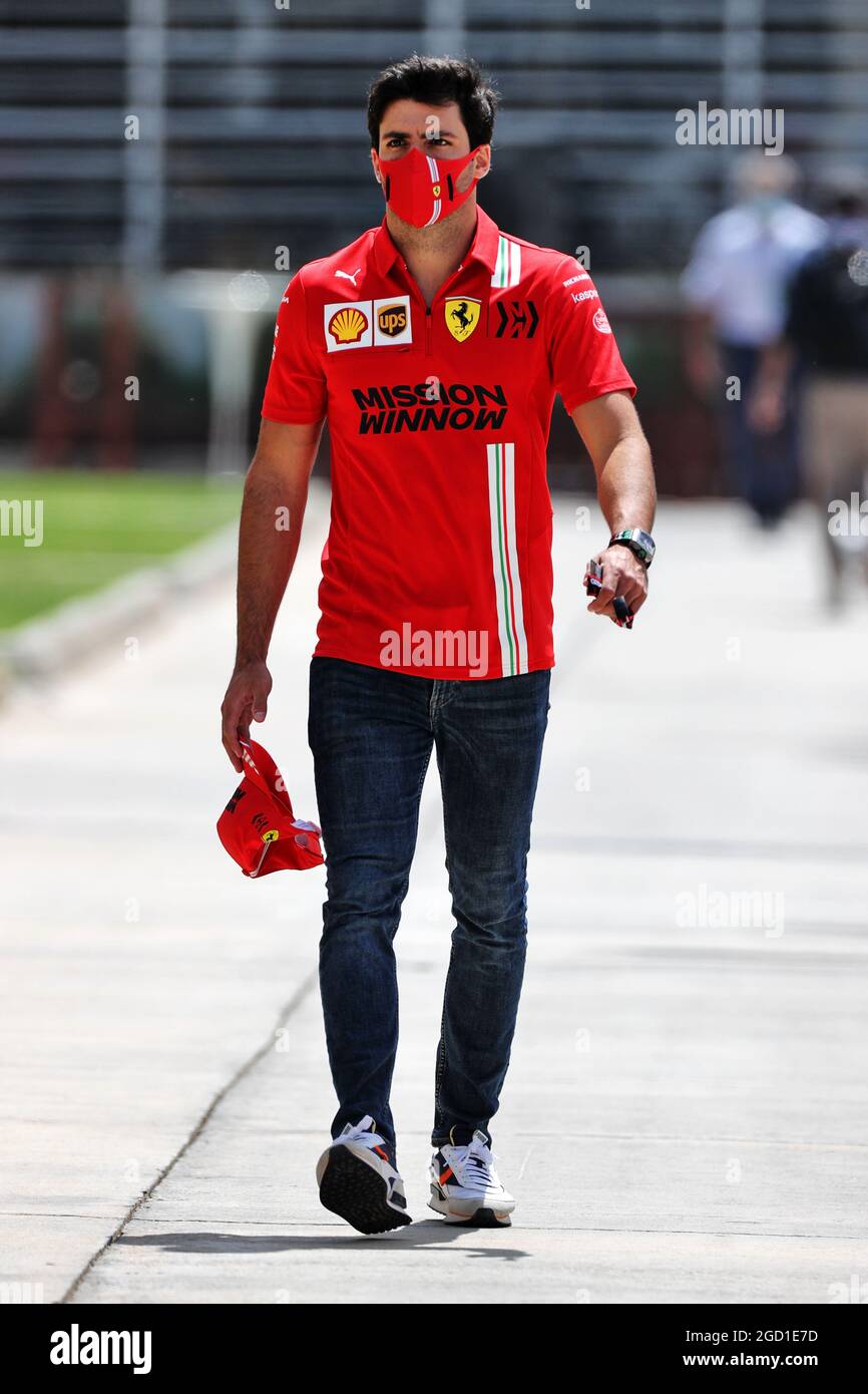 Carlos Sainz Jr ESP Ferrari. Bahrain Grand Prix Friday 26th March 2021. Sakhir Bahrain Stock Photo Alamy