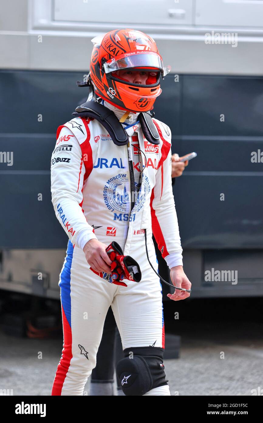 Nikita Mazepin (RUS) Haas F1 Team. Emilia Romagna Grand Prix, Friday 16th April 2021. Imola, Italy. Stock Photo