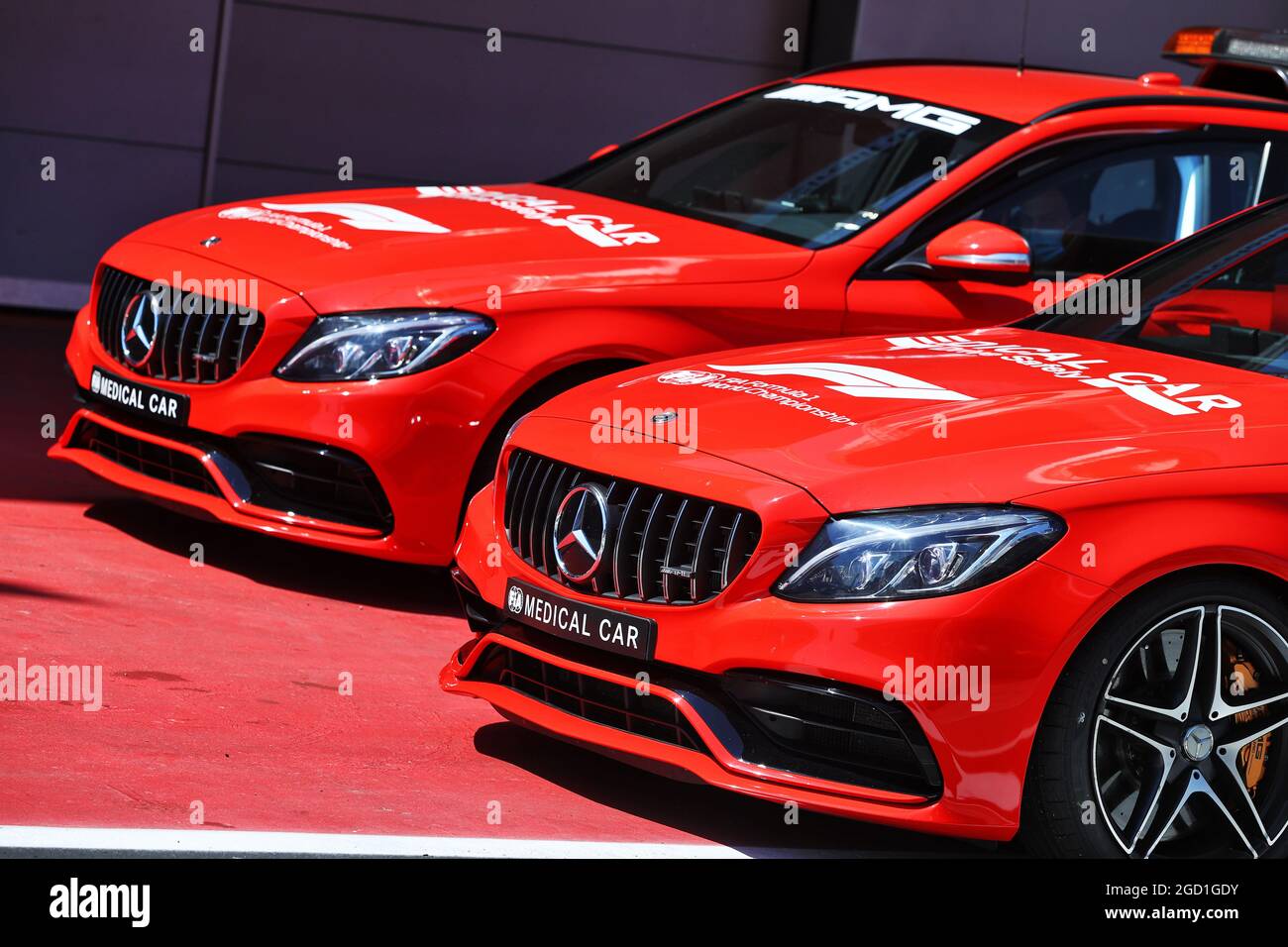 Mercedes FIA Medical Cars. Spanish Grand Prix, Thursday 6th May 2021. Barcelona, Spain. Stock Photo