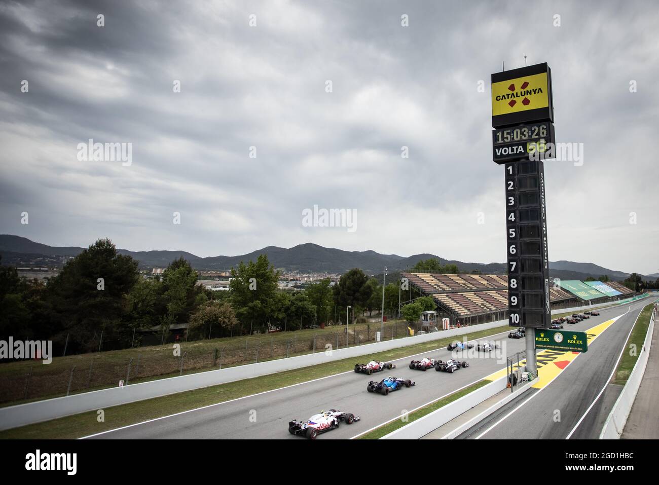 The start of the race. Spanish Grand Prix, Sunday 9th May 2021. Barcelona, Spain. Stock Photo