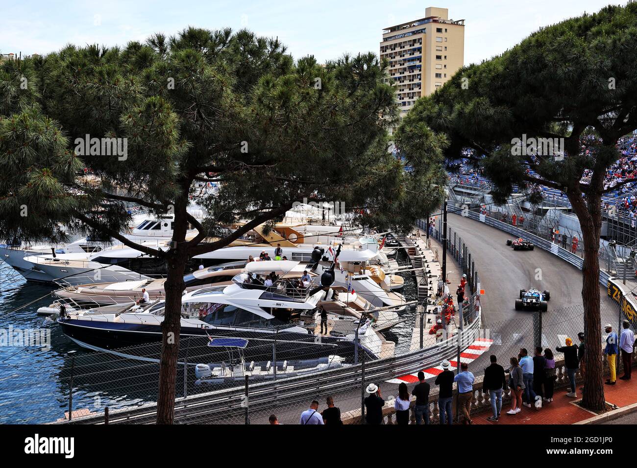 Russell (GBR) Williams Racing FW43B. Monaco Grand Prix, Sunday 23rd May 2021. Monte Carlo