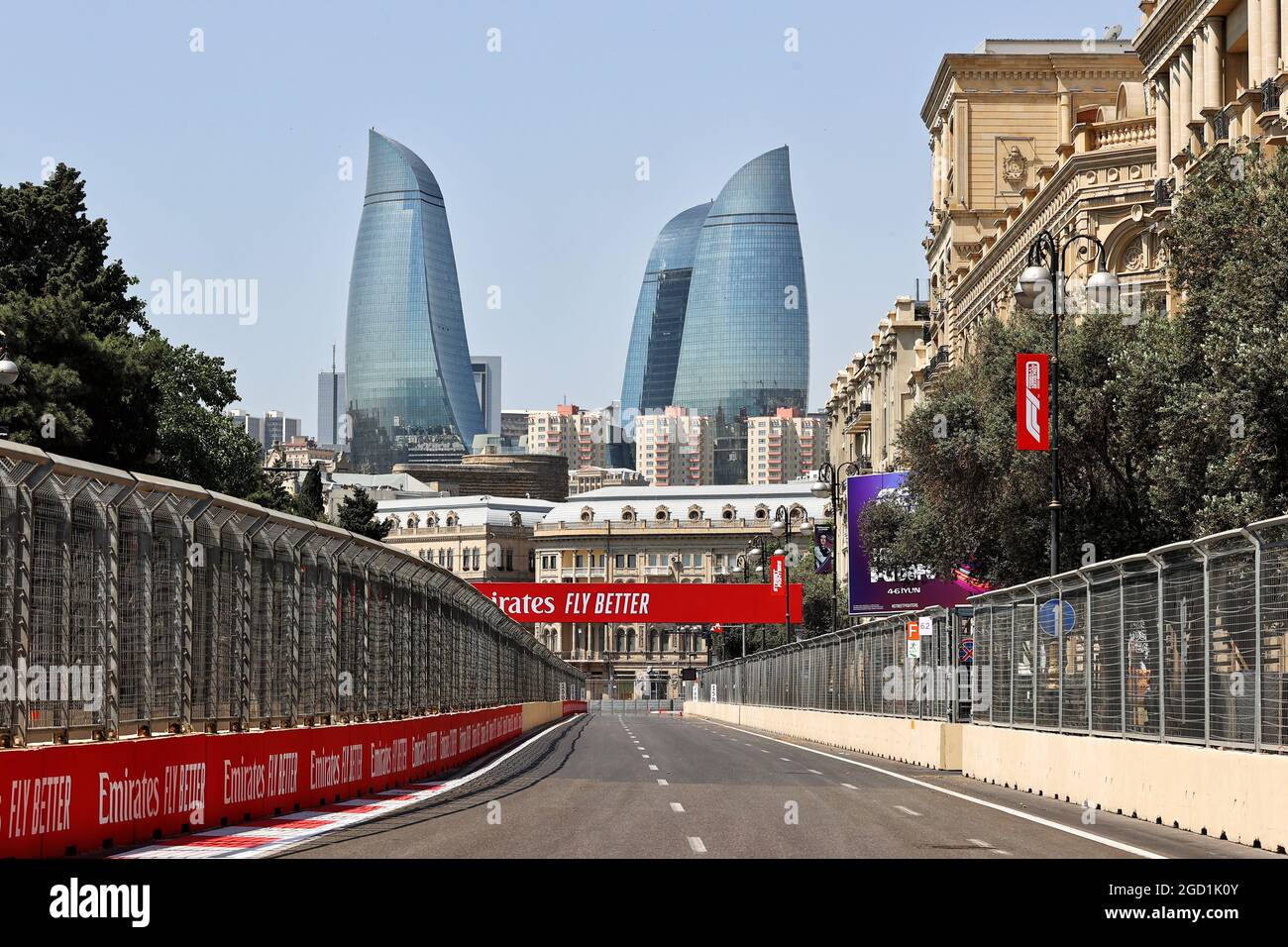 Circuit atmosphere - Scenic Baku. Azerbaijan Grand Prix, Thursday 3rd June  2021. Baku City Circuit, Azerbaijan Stock Photo - Alamy
