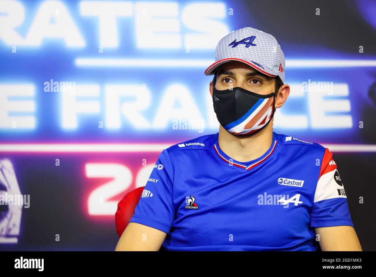 Esteban Ocon (FRA) Alpine F1 Team in the FIA Press Conference. French Grand  Prix, Thursday 17th June 2021. Paul Ricard, France. FIA Pool Image for  Editorial Use Only Stock Photo - Alamy