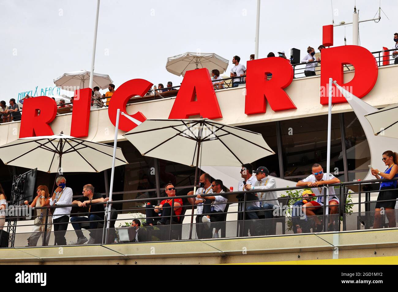 Circuit atmosphere - Paddock Club guests. French Grand Prix, Saturday 19th June 2021. Paul Ricard, France. Stock Photo