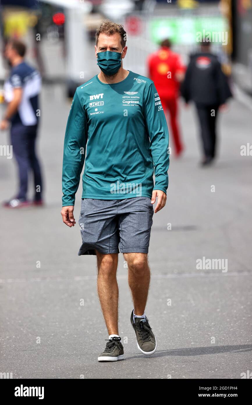Sebastian Vettel (GER) Aston Martin F1 Team. Austrian Grand Prix, Friday 2nd July 2021. Spielberg, Austria. Stock Photo