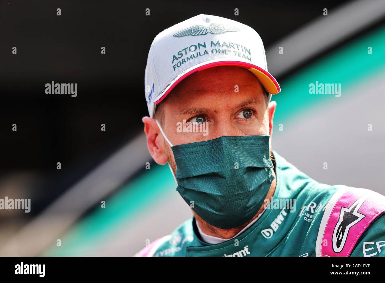 Sebastian Vettel (GER) Aston Martin F1 Team. Austrian Grand Prix, Saturday 3rd July 2021. Spielberg, Austria. Stock Photo