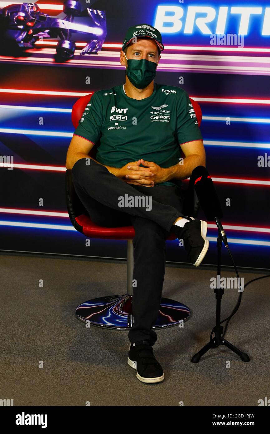Vettel Conference Sebastian Vettel (GER) Aston Martin F1 Team in the FIA Press Conference ...